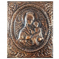 Large Copper Icon of the Holy Virgin