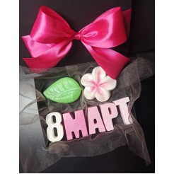 Set of soaps for March 8 Plumeria