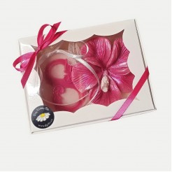 March 8 Gift Box Pink Soap Hibiscus