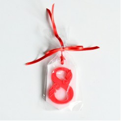 Soap tile with eight for March 8