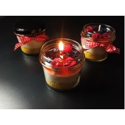 Candle Cheesecake with Forest Fruits