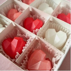 Кутия ароматни wax melts бонбони Диамантени сърца