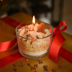 Gingerbread man candle