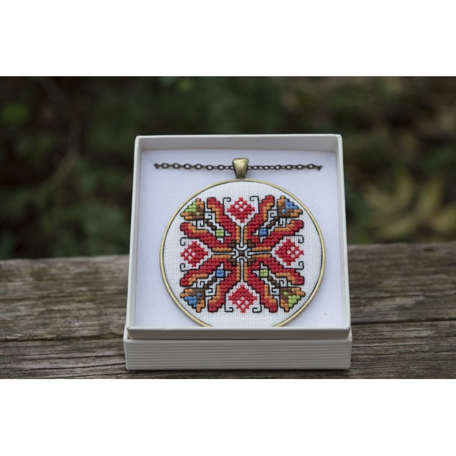 Necklace <<Bulgarian Embroidery>> code GIGLD9