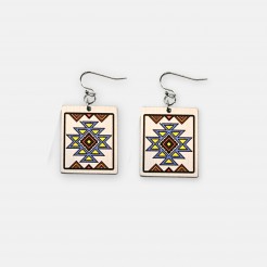 Darina Earrings with Bulgarian Embroidery