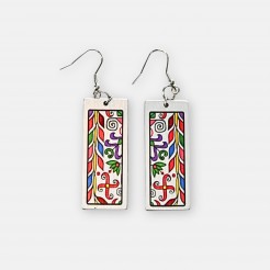 Zhivka Earrings with Bulgarian Embroidery