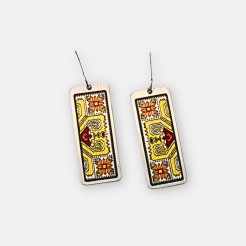Zlatina Earrings with Bulgarian Embroidery