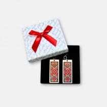 Rumyana Earrings with Bulgarian Embroidery