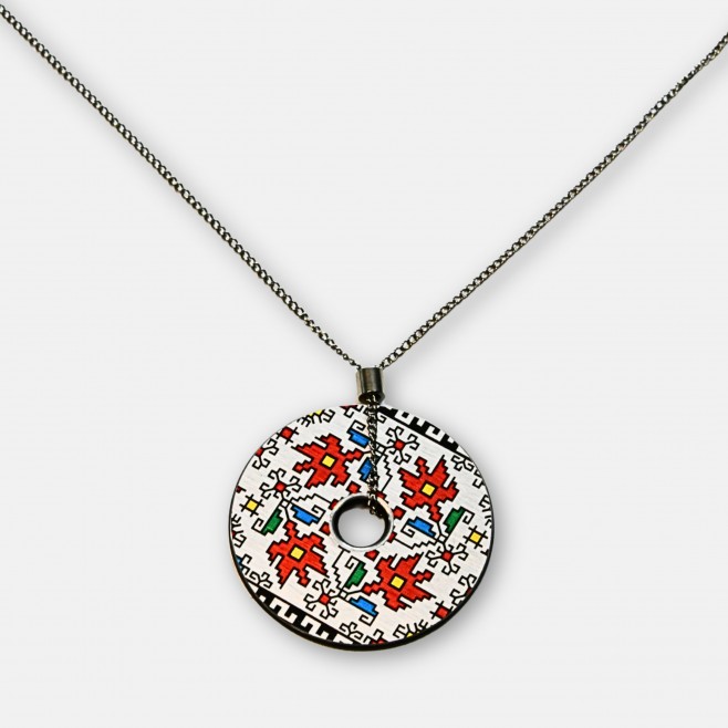 Round Necklace with Tsvetelina Embroidery
