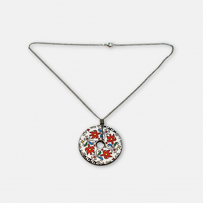 Round Necklace with Tsvetelina Embroidery