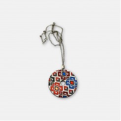Round Necklace with Embroidery Kosara