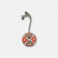 Round Necklace with Traditional Bulgarian Embroidery Yana