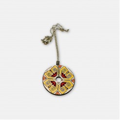 Round Necklace with Embroidery Zlatina