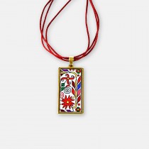 Gold-Plated Necklace with Bulgarian Embroidery Zhivka