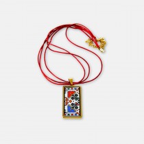 Колие с шевица Елица – позлатено
