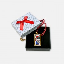 Колие с шевица Елица – позлатено