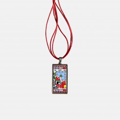 Necklace with Embroidery Detelina