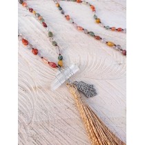 Quartz Necklace and Rhodope Mountain Crystal