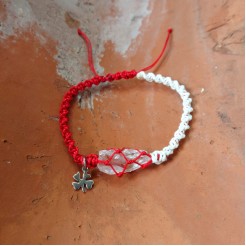 Bracelet-Martenitsa with Rhodope Mountain Crystal