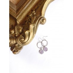 Earrings Infinity with Rhodope amethysts