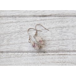 Earrings Intuition with Rhodope amethysts - model 3