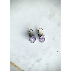 Earrings with Rhodope amethyst