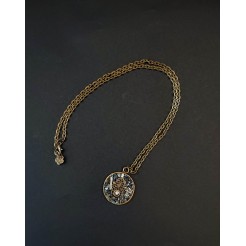 Necklace Protection with Rhodope black tourmaline - model 1