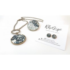 Necklace Protection with Rhodope black tourmaline - model 2