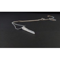 Steel necklace Harmony with mountain crystal pendant