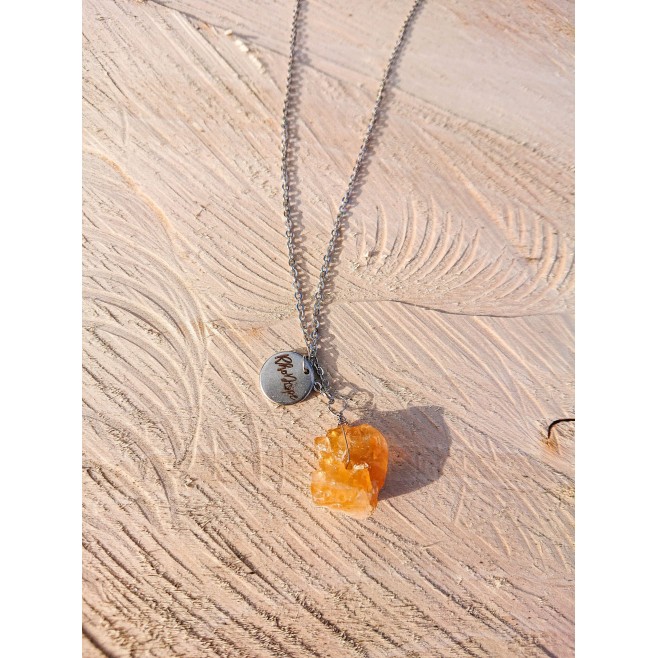 Necklace Happiness with Rhodope citrine