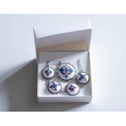 Jewelry Set with Bulgarian Embroidery Heavenly