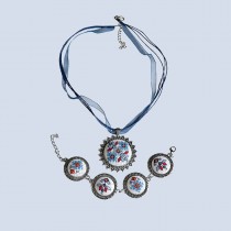 Jewelry Set with Bulgarian Embroidery Heavenly