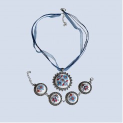 Jewelry Set with Bulgarian Embroidery Heavenly