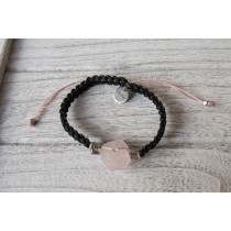 Bracelet Love with Rhodope pink quartz