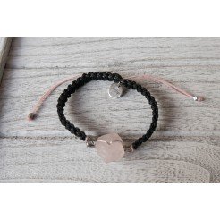  Bracelet Love with Rhodope pink quartz