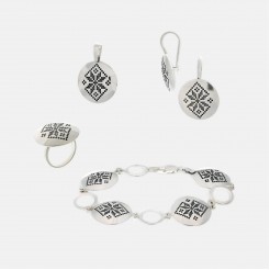 Silver Jewelry Set Albena – Model 2