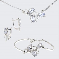 Silver set Lily of the Valley