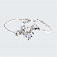 Silver bracelet Lily of the Valley