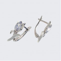 Silver earrings  Lily of the Valley