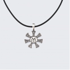 Silver Pendant The Rosette of Pliska small