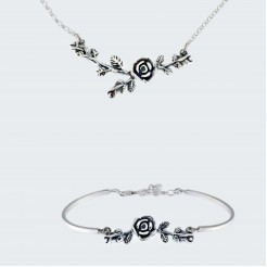 Rose Silver Set  