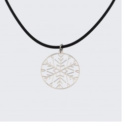 Silver Pendant Snowflake