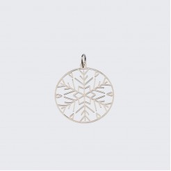Silver Pendant Snowflake