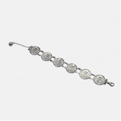 Silver bracelet with large coins (BGN 20)