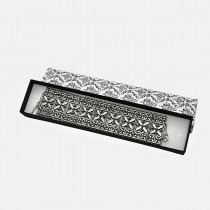 Silver bracelet Embroidery-lace