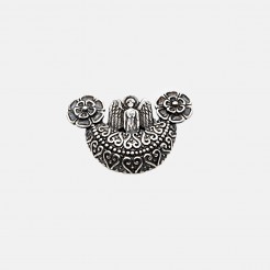 Thracian silver medallion with an angel