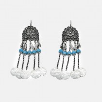 Ethno silver earrings