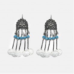 Ethno silver earrings