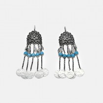 Ethno silver earrings