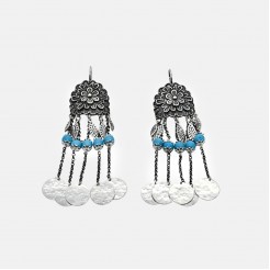 Ethno silver earrings